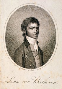 Portrait de Louis van Beethoven (1712-73) gravé par Johann Joseph Neidl (1776-1832)